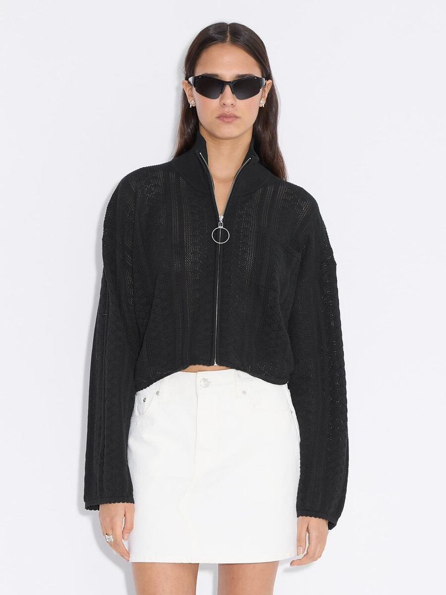 häkelstrickjacke