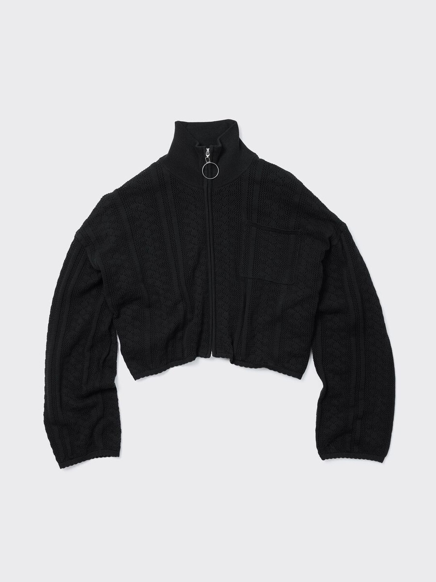 häkelstrickjacke