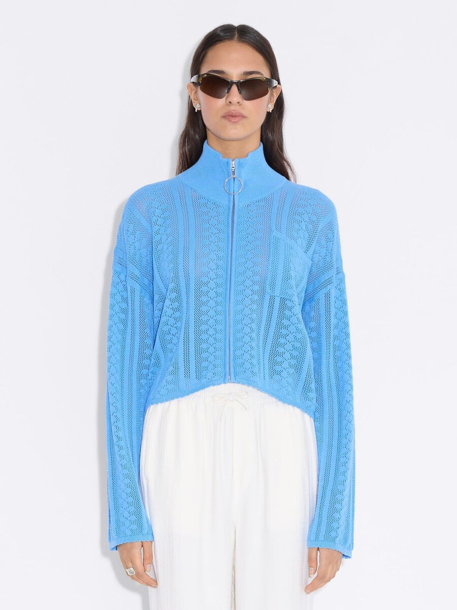 häkelstrickjacke