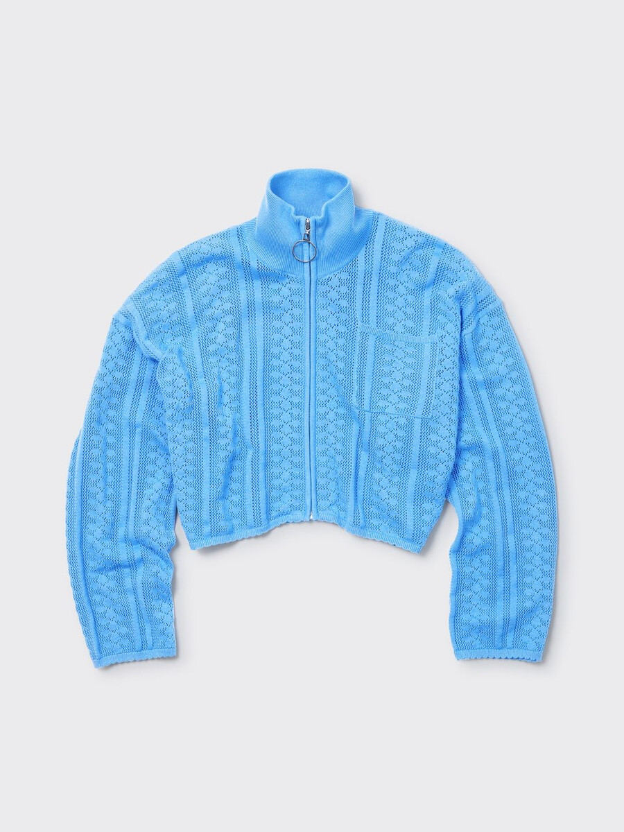 häkelstrickjacke