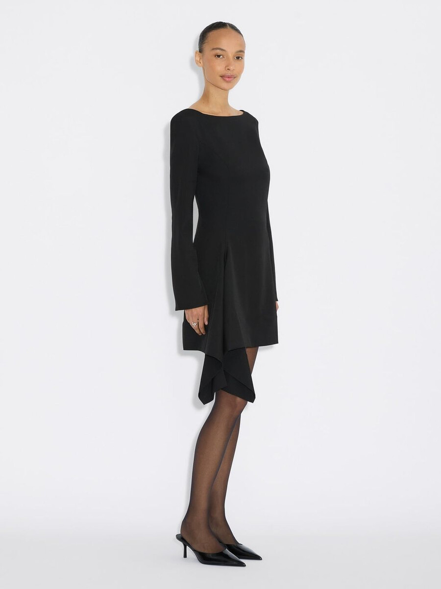 beau pleat kurzes kleid
