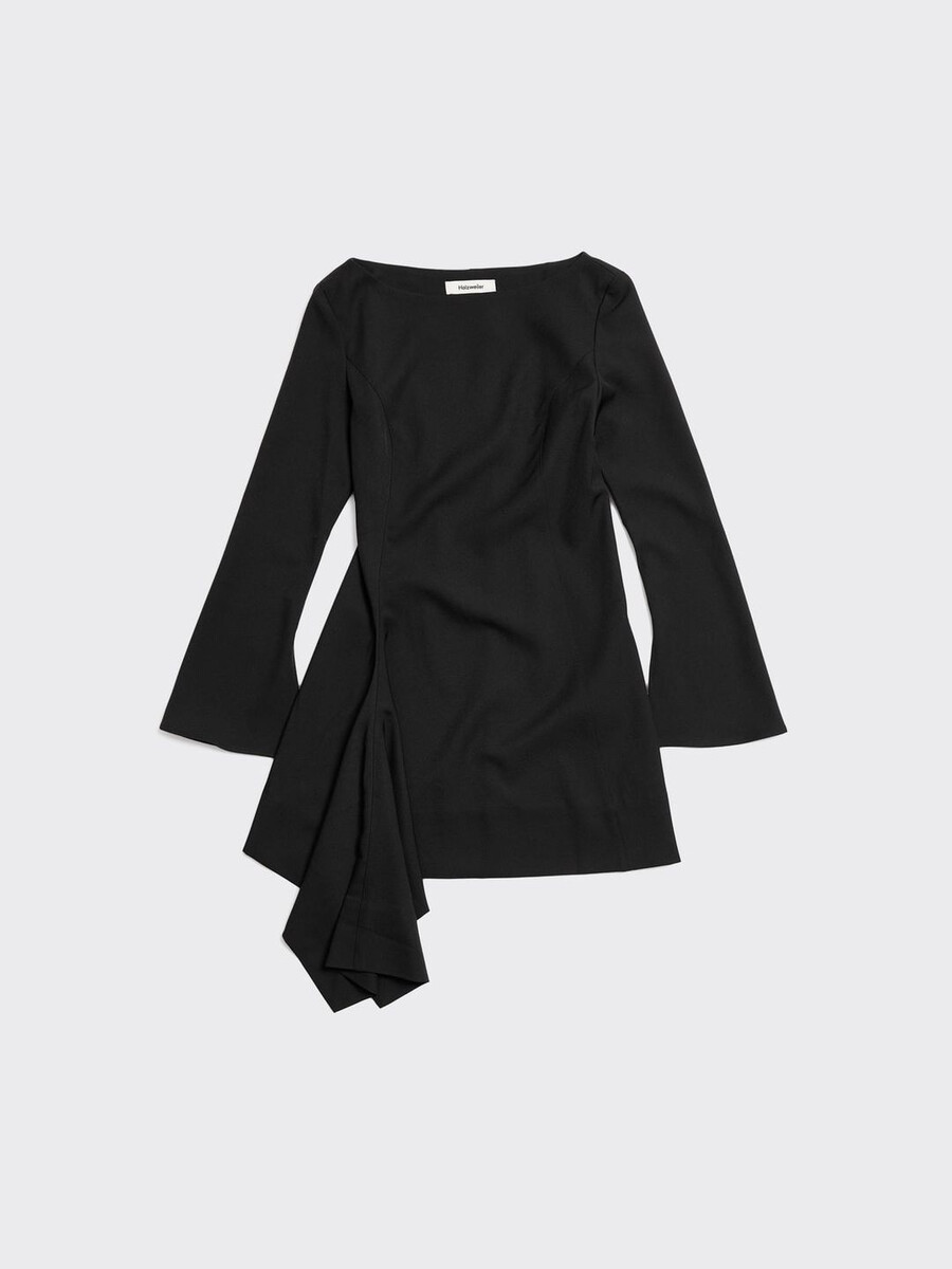 beau pleat kurzes kleid