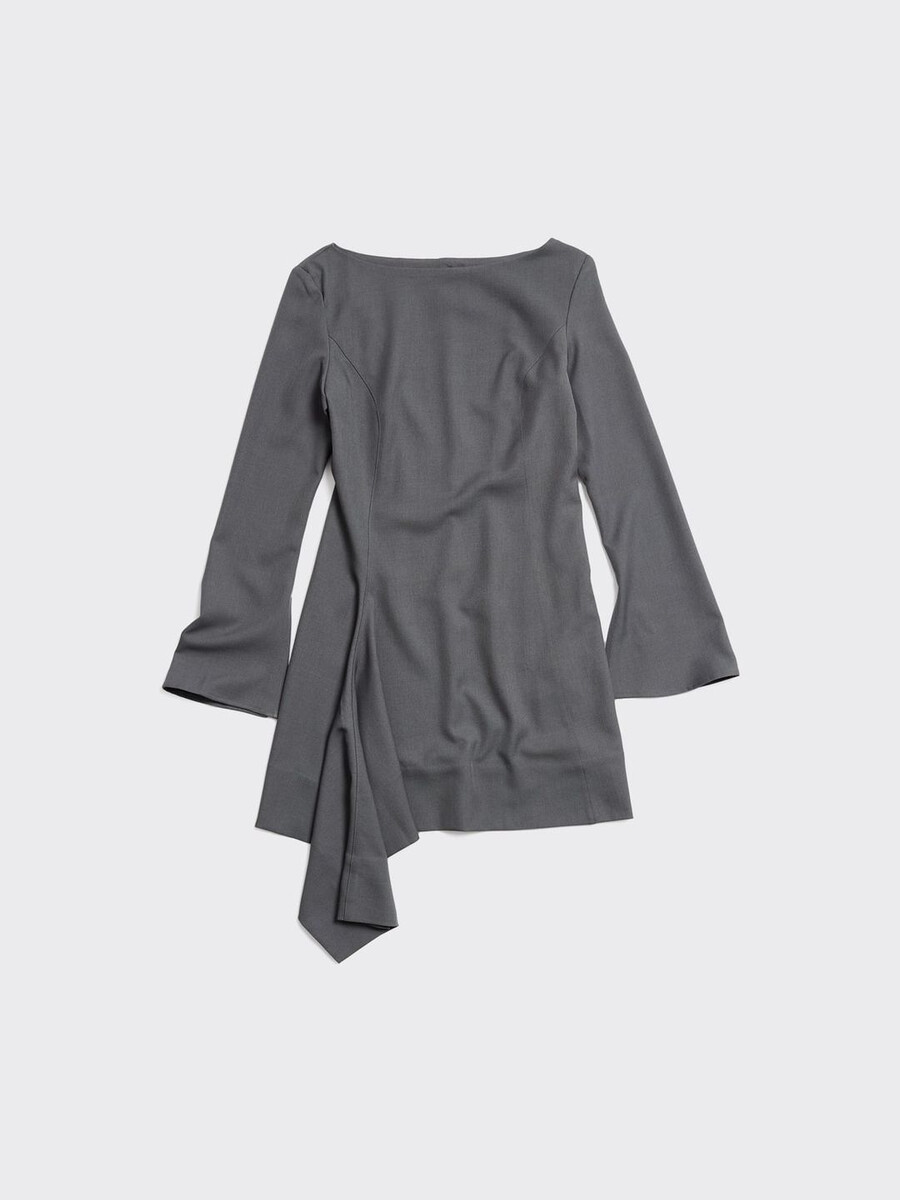 beau pleat kurzes kleid