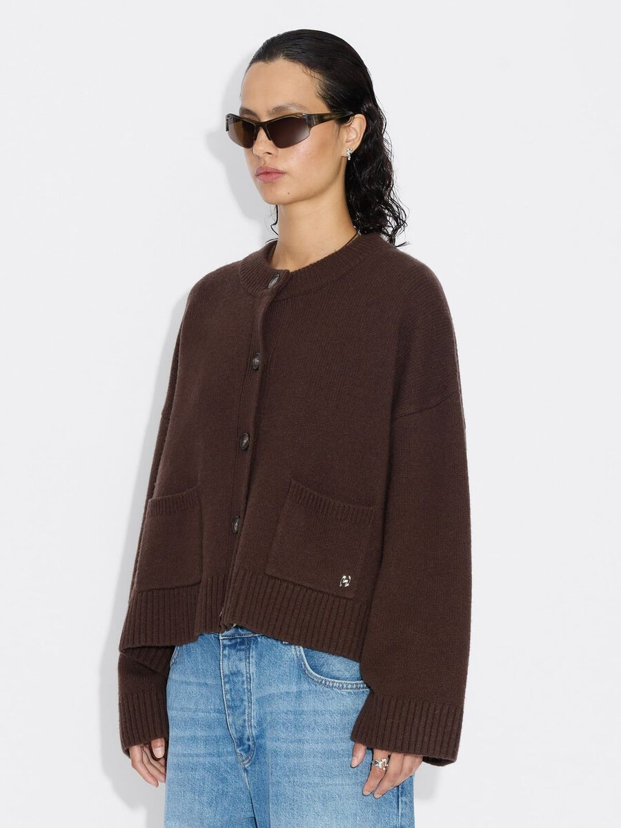 weite wollstrickjacke