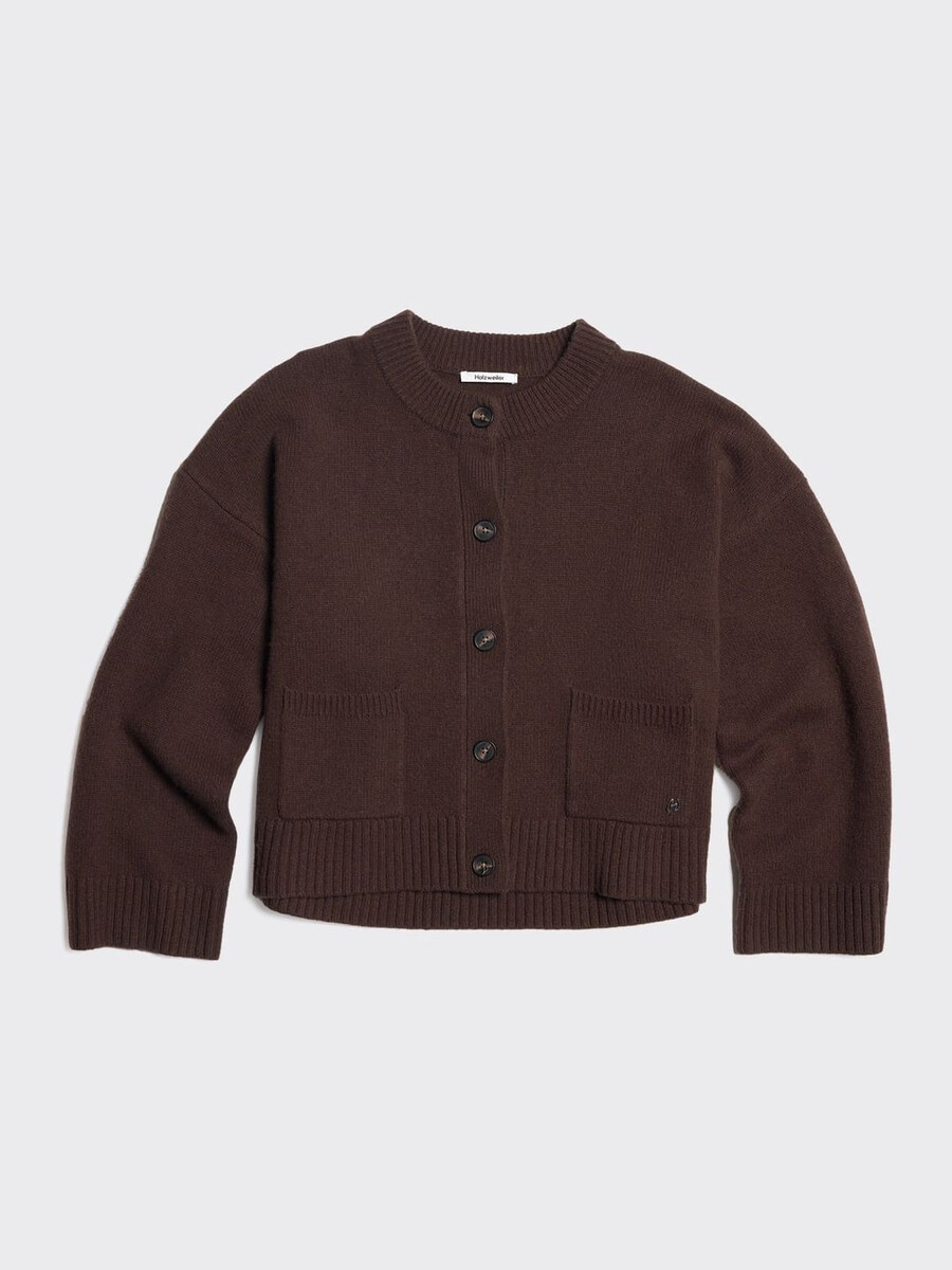 weite wollstrickjacke