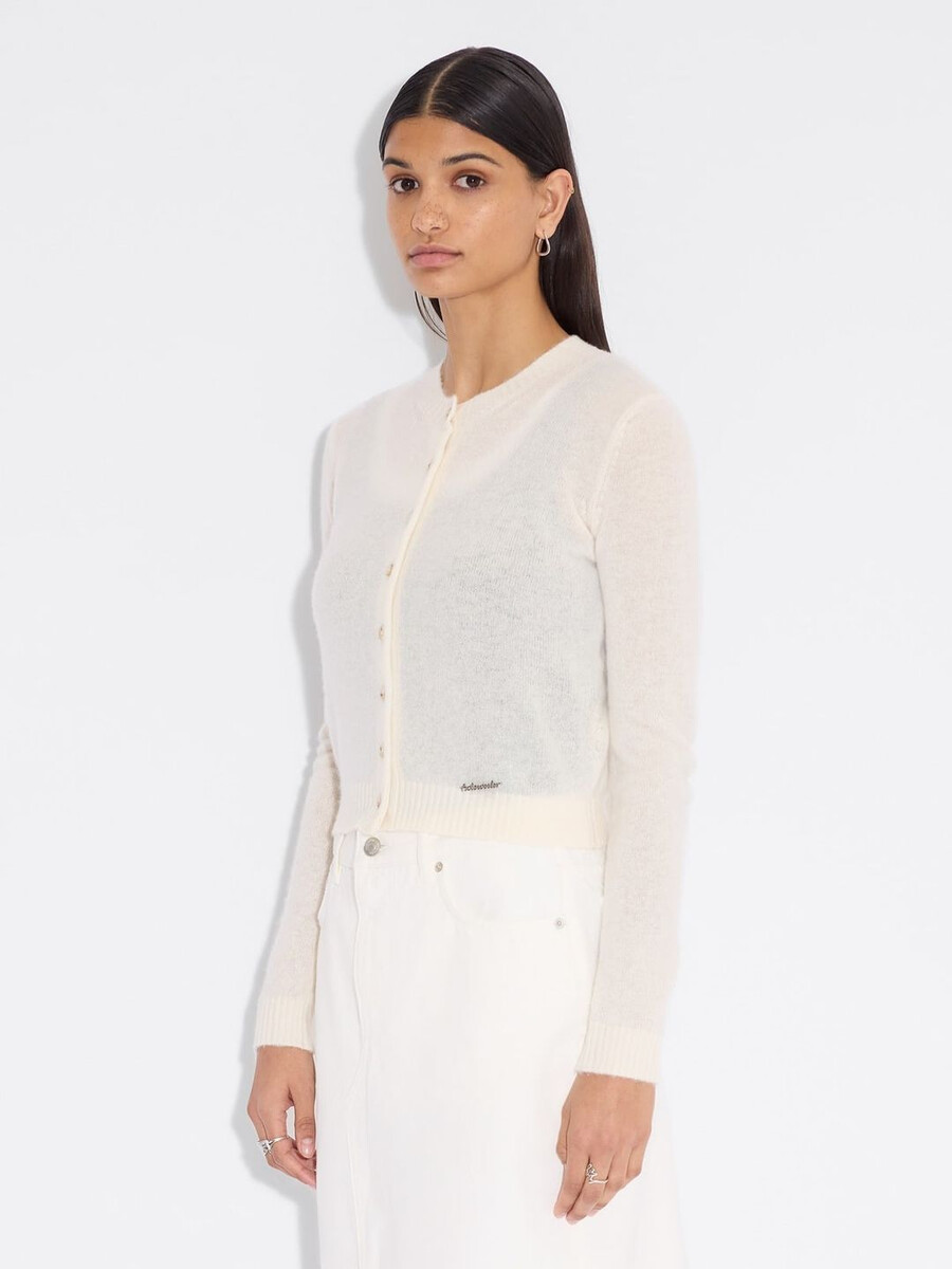 schmal geschnittene kaschmir-strickjacke