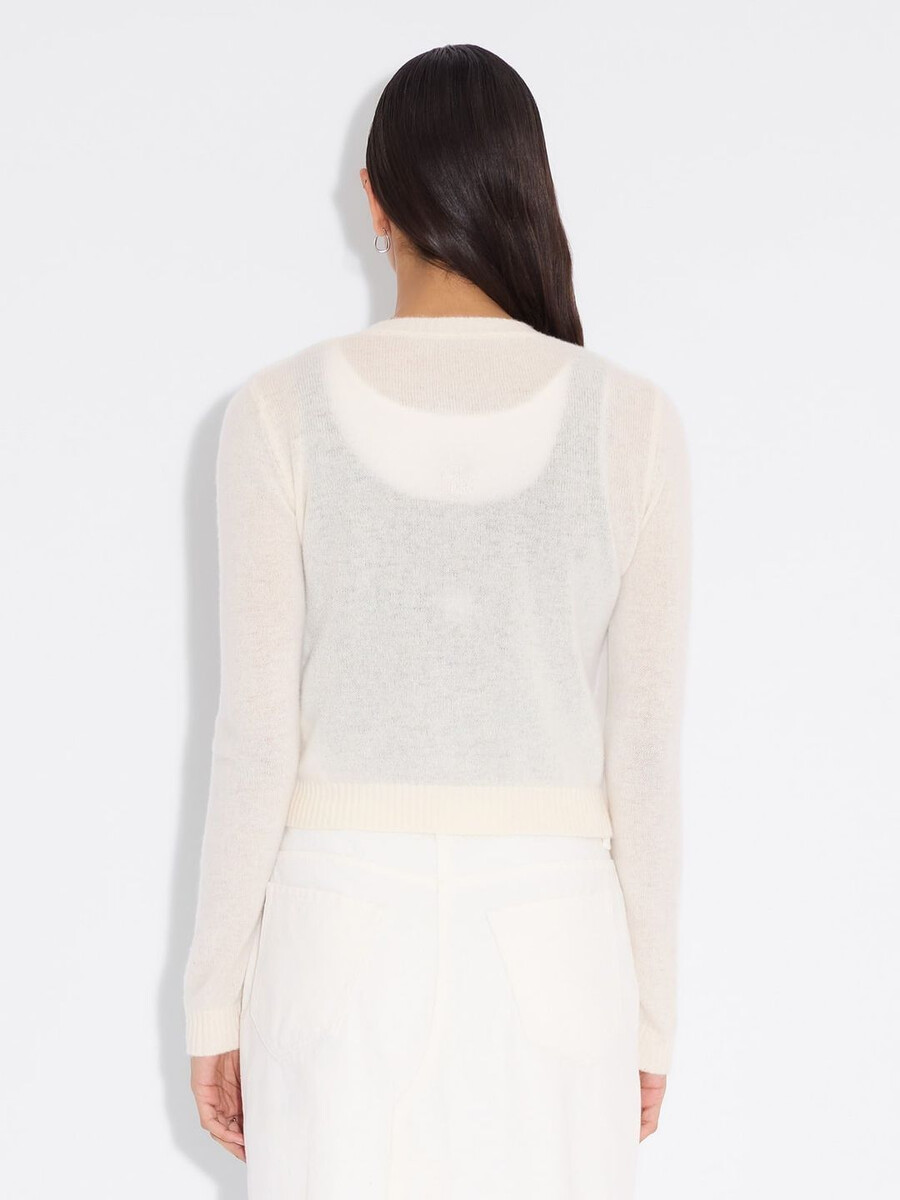 schmal geschnittene kaschmir-strickjacke