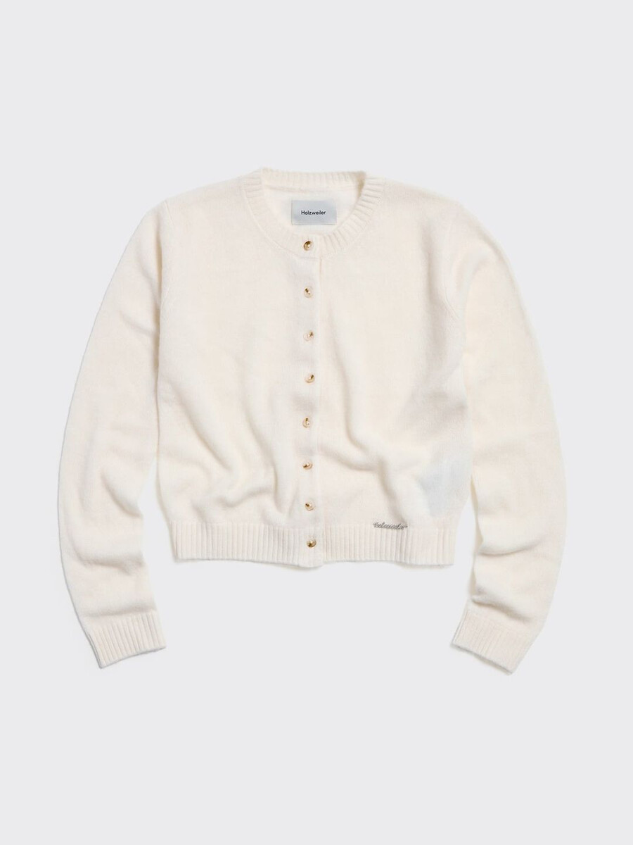 schmal geschnittene kaschmir-strickjacke