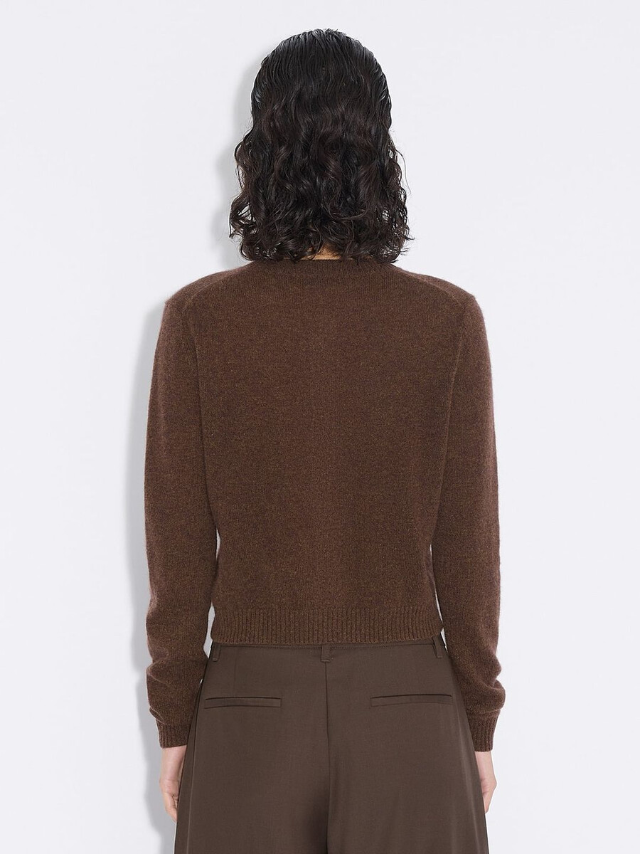 schmal geschnittene kaschmir-strickjacke