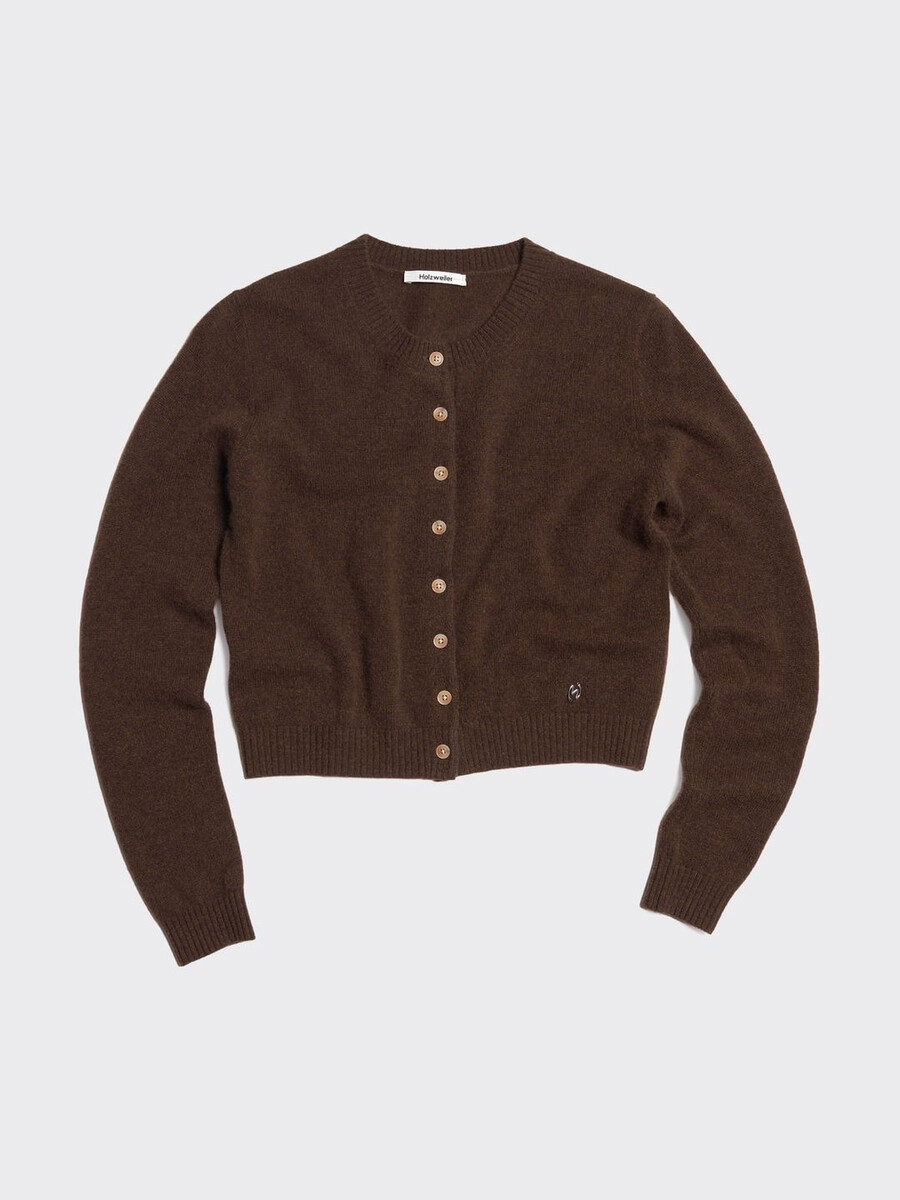 schmal geschnittene kaschmir-strickjacke
