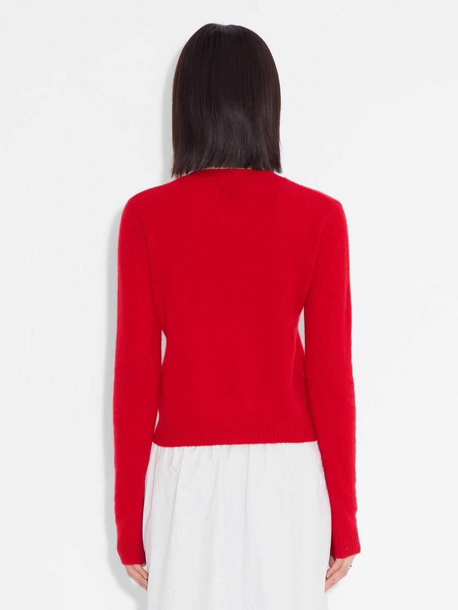 schmal geschnittene kaschmir-strickjacke