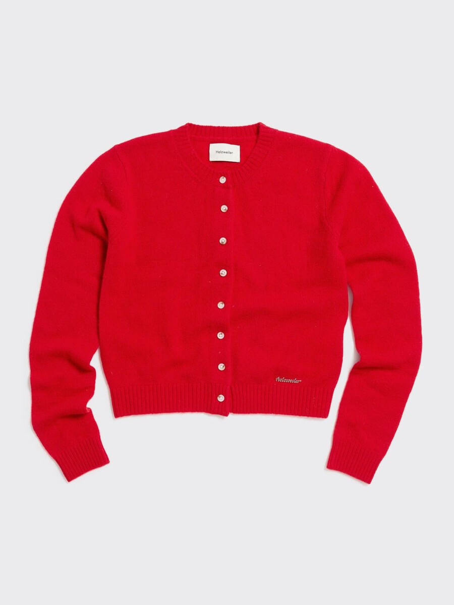schmal geschnittene kaschmir-strickjacke
