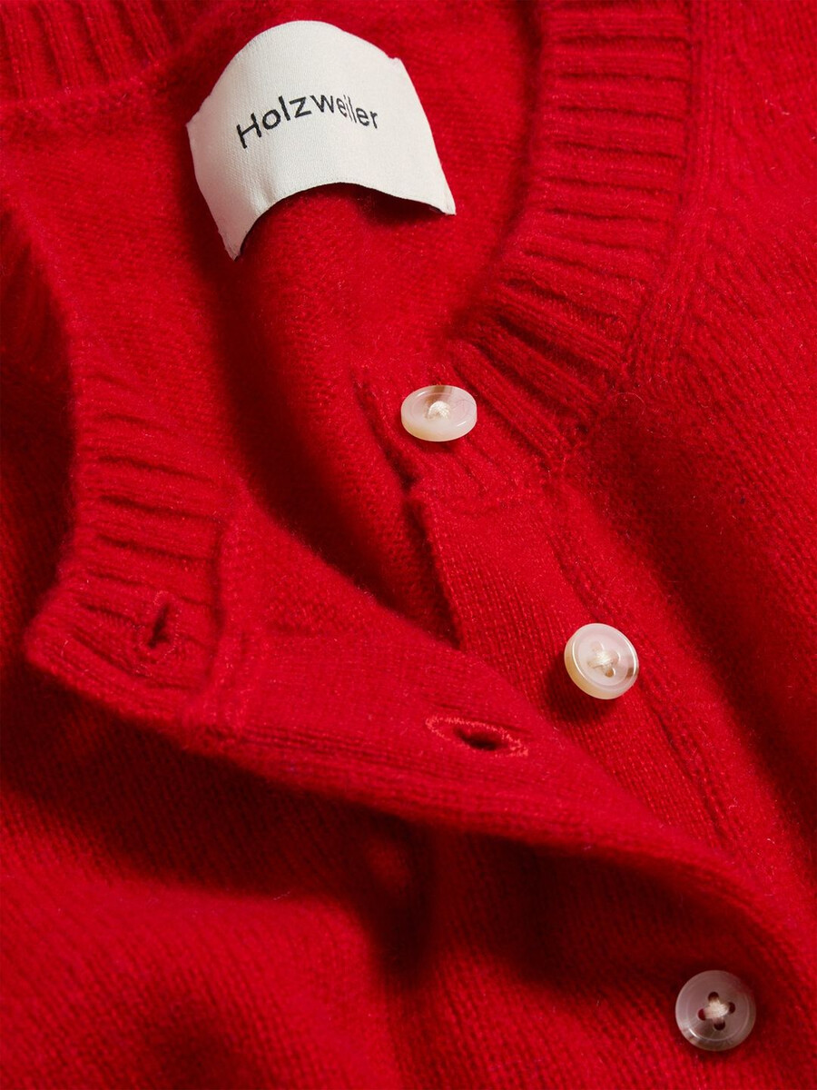 schmal geschnittene kaschmir-strickjacke