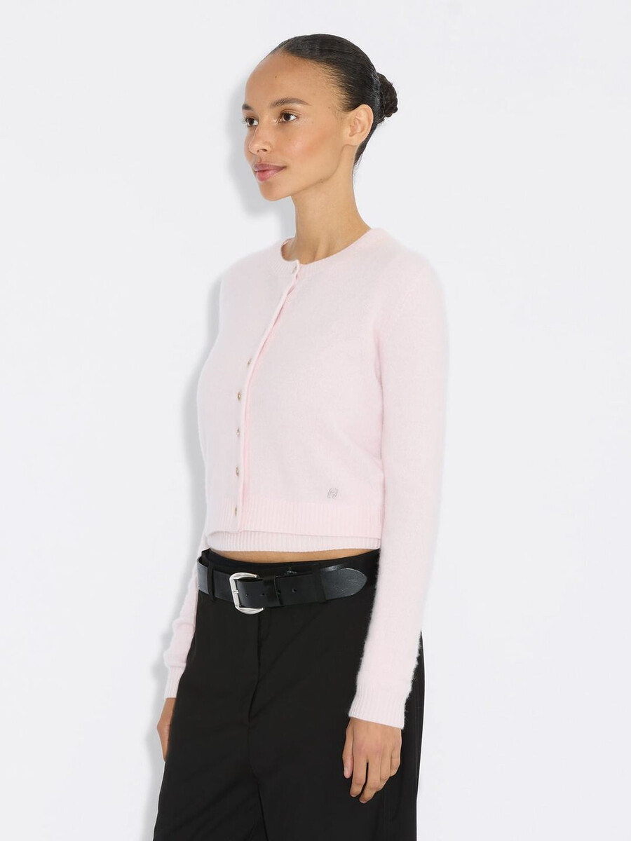 schmal geschnittene kaschmir-strickjacke