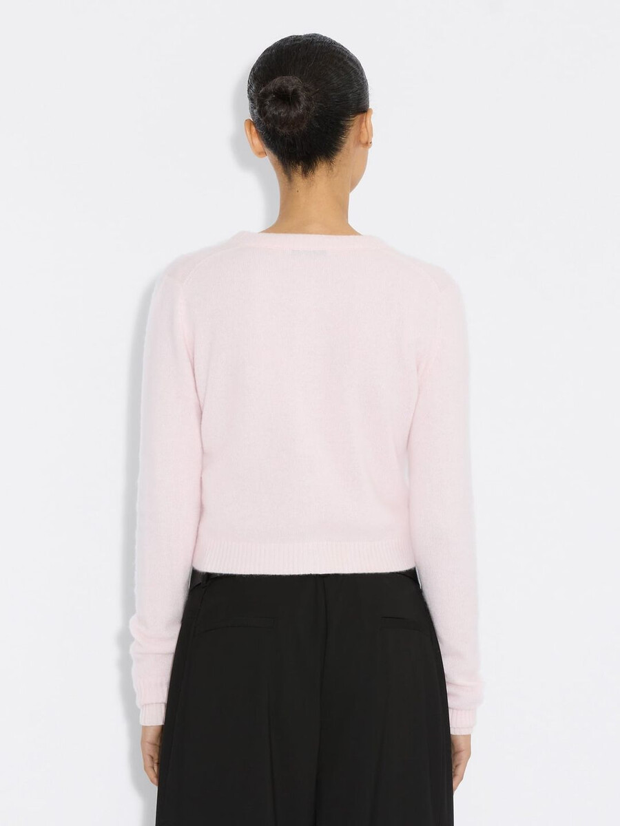 schmal geschnittene kaschmir-strickjacke