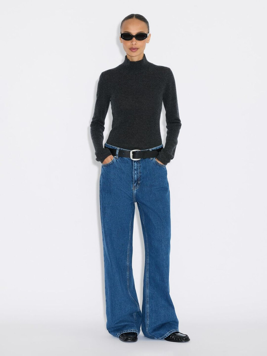 schmal geschnittener kaschmir-rollkragenpullover