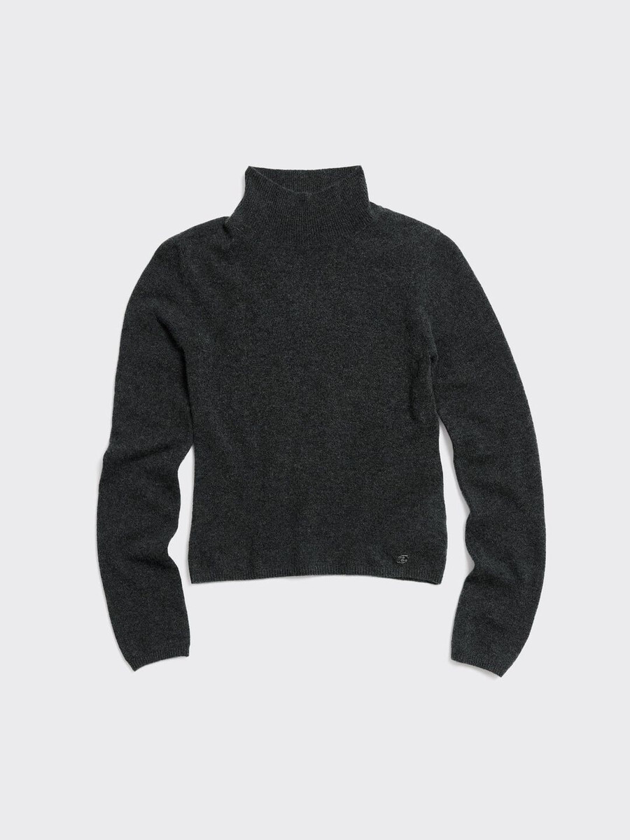 schmal geschnittener kaschmir-rollkragenpullover