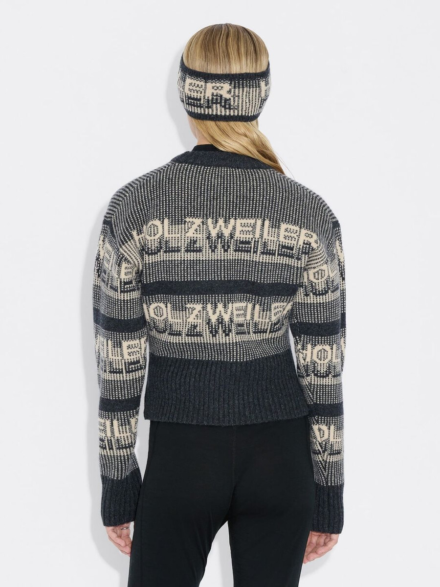ski cropped crewneck sweater