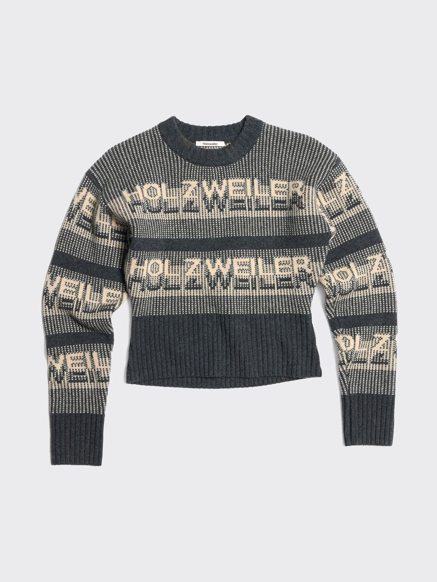 ski cropped crewneck sweater