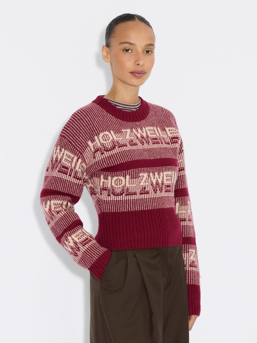 ski cropped crewneck sweater