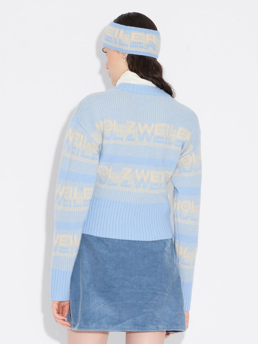 ski cropped crewneck sweater