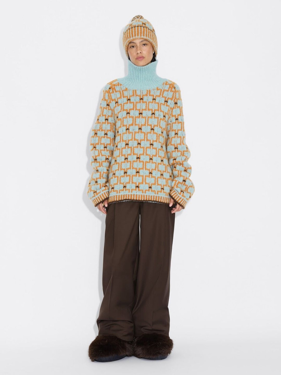 norwegischer wollrollkragenpullover