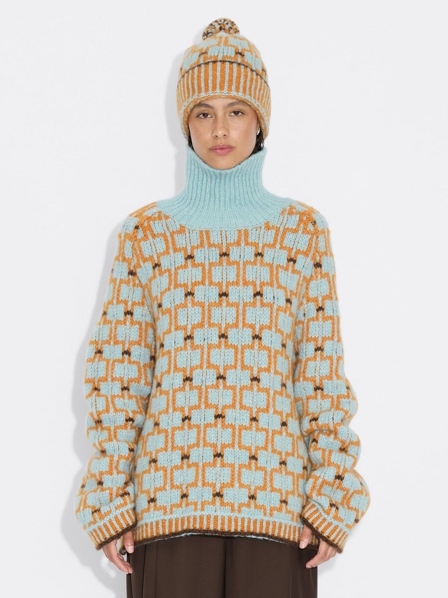 norwegischer wollrollkragenpullover