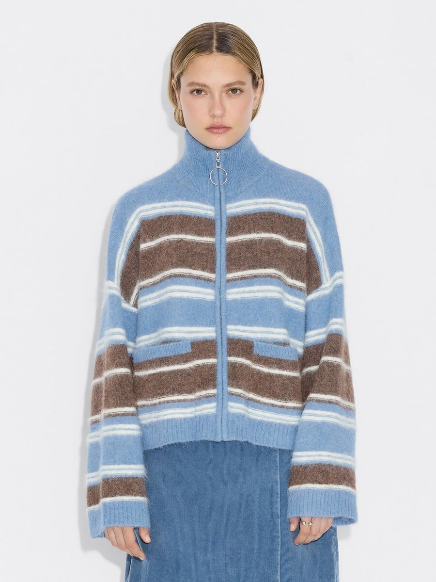cardigan mit tine-streifen