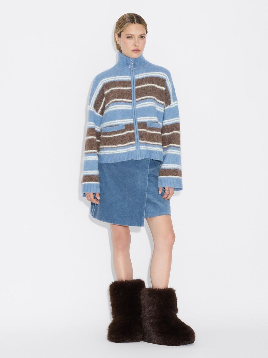 cardigan mit tine-streifen