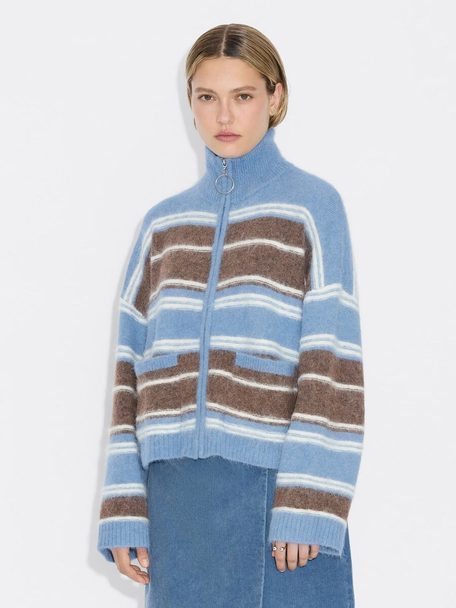 cardigan mit tine-streifen