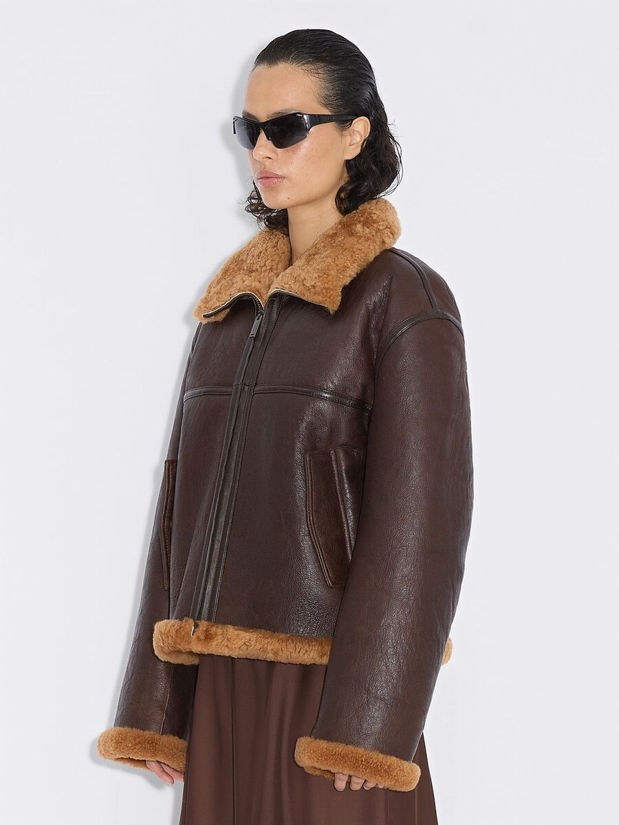 louma shearling jacke