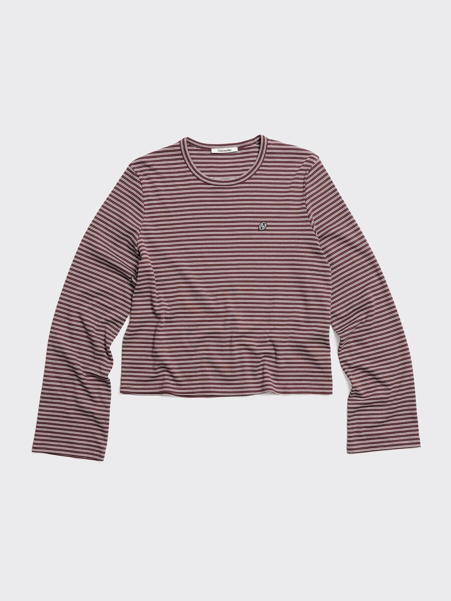 langarmshirt mit straßenstreifen