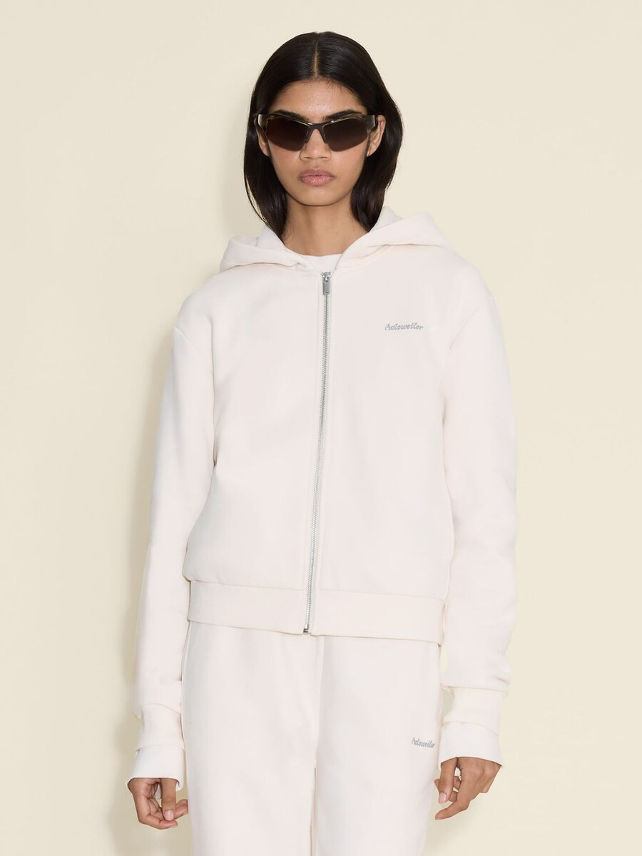 w regular zip hoodie