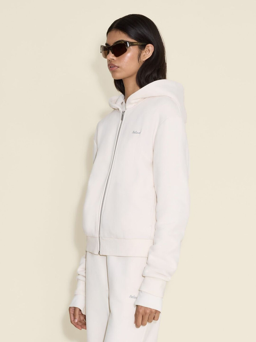 w regular zip hoodie