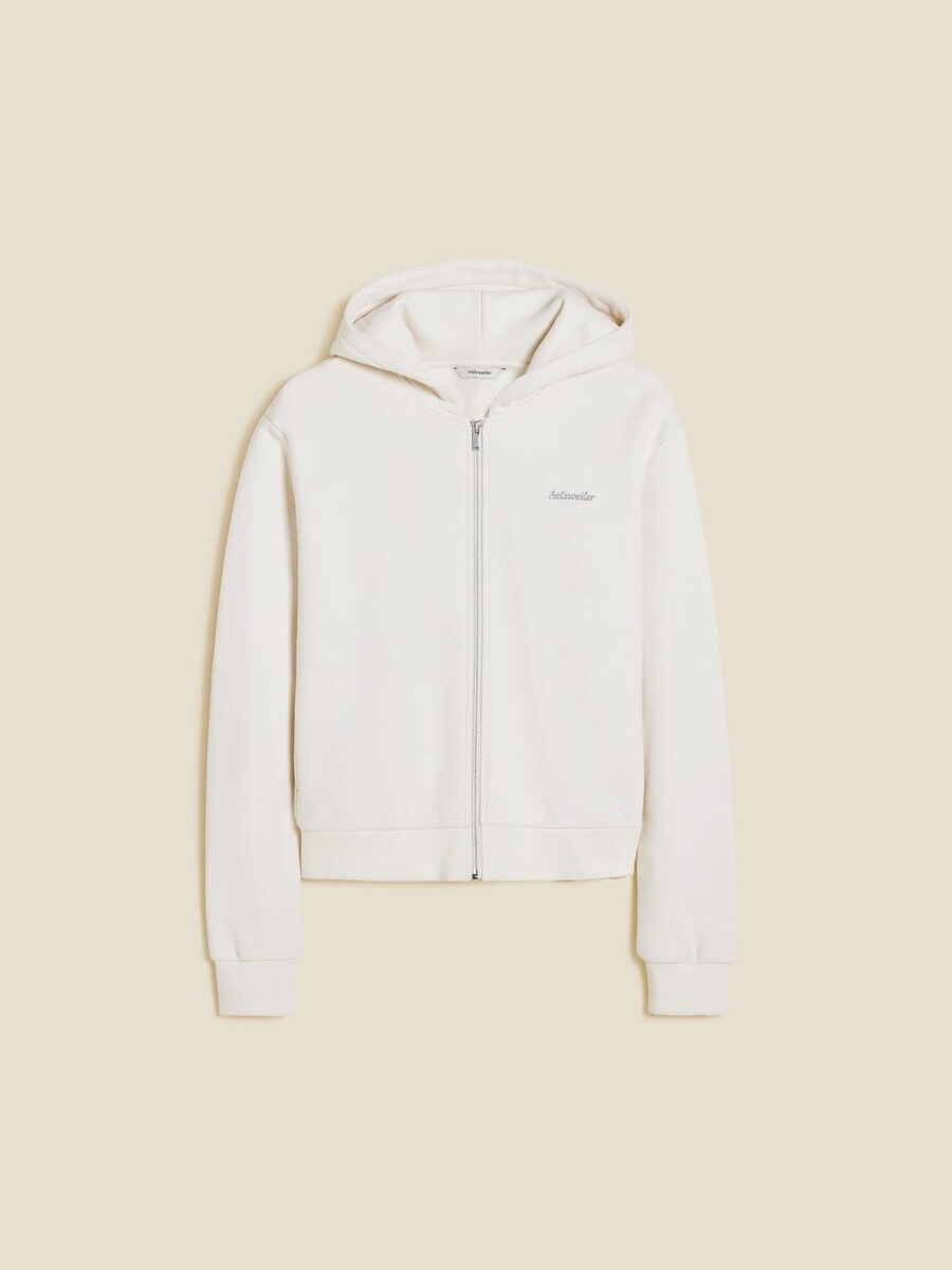 w regular zip hoodie