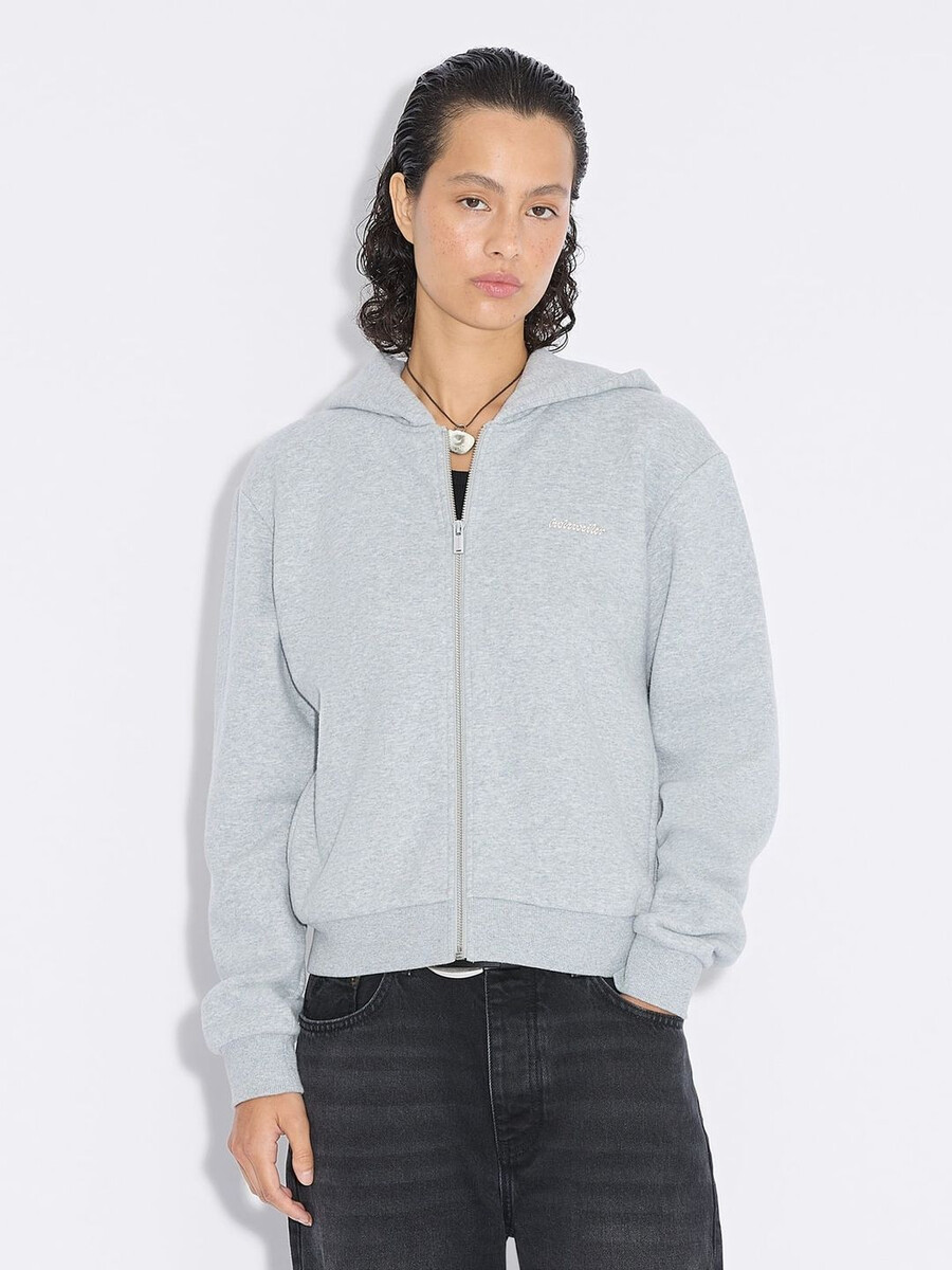 w regular zip hoodie