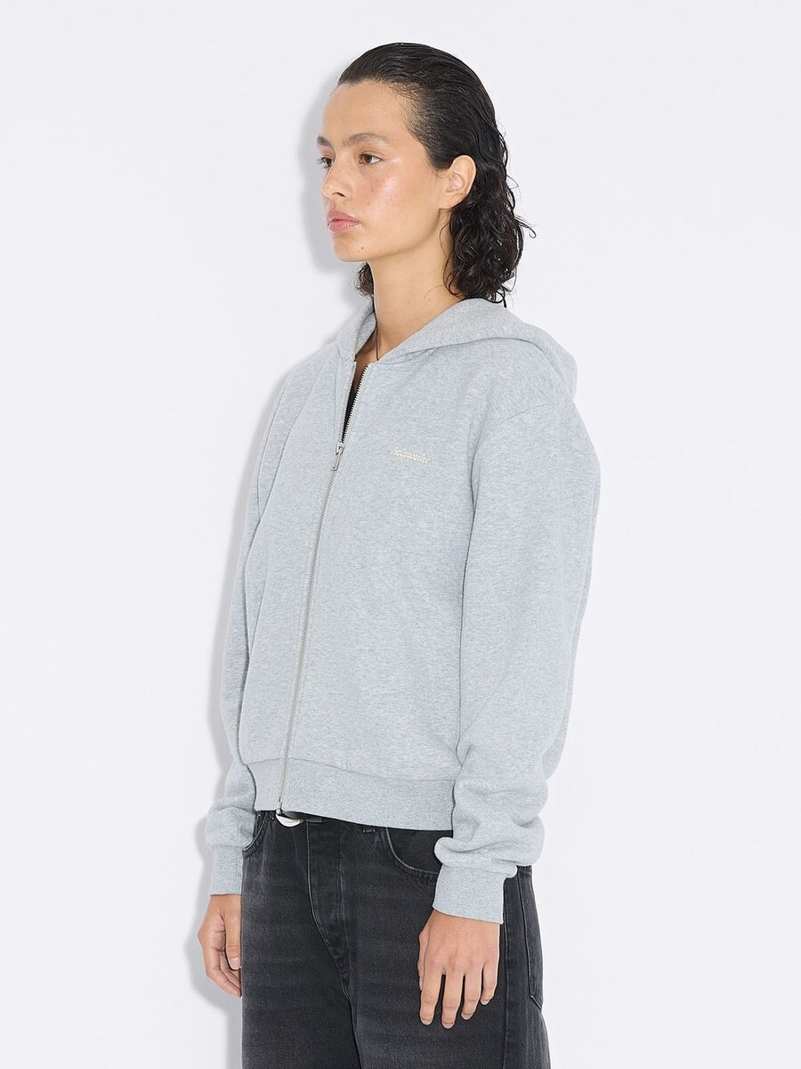 w regular zip hoodie