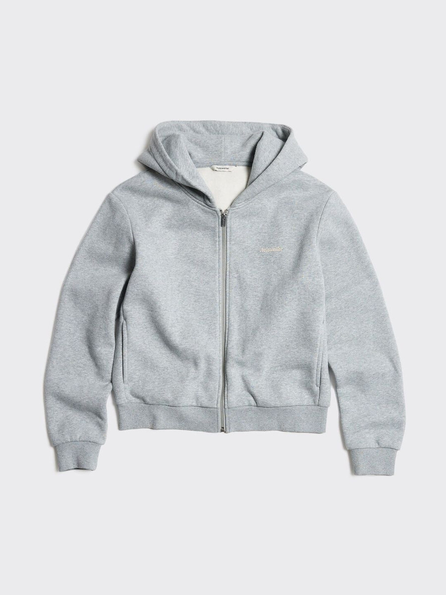 w regular zip hoodie