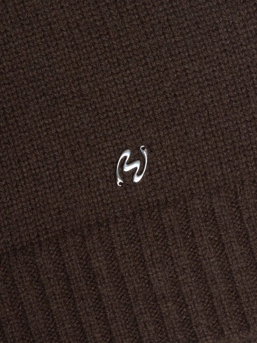 wollpullover mit rundhalsausschnitt