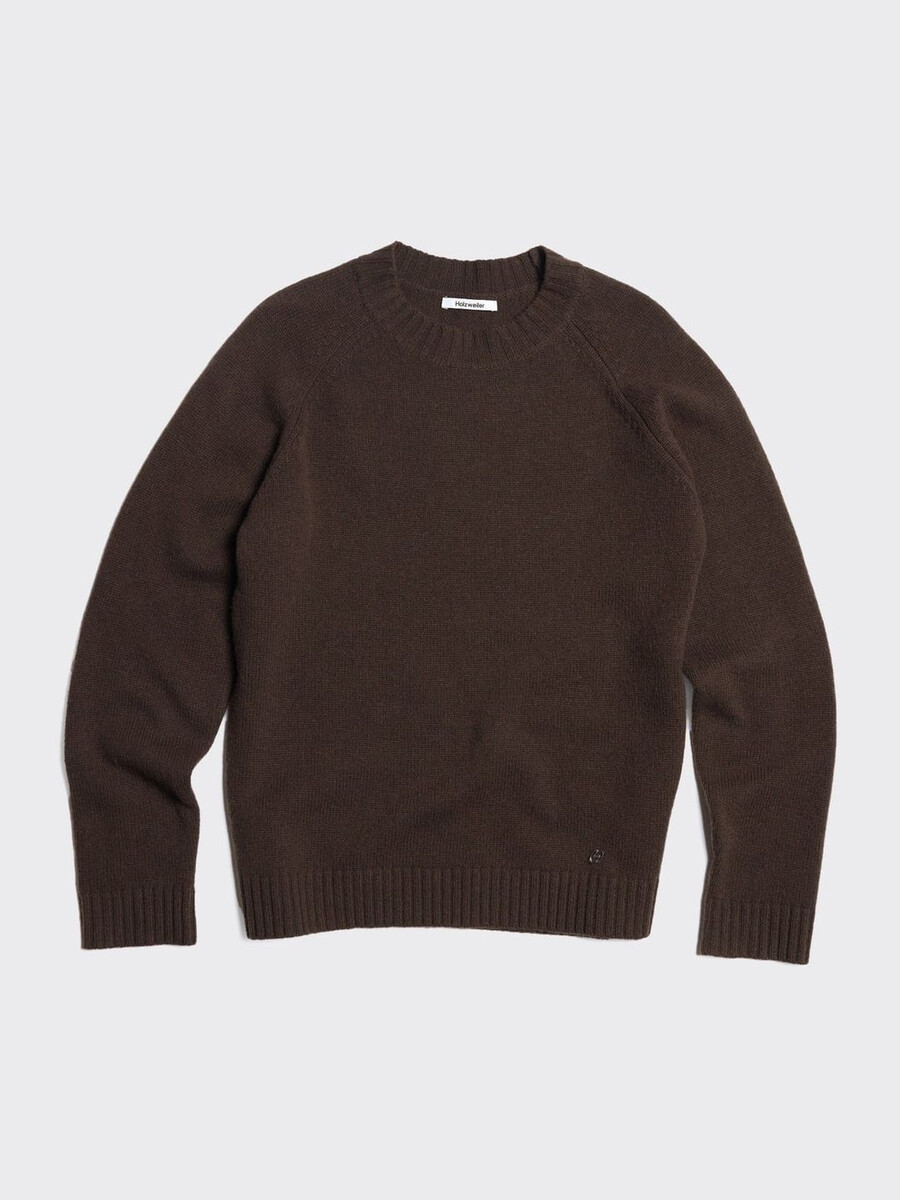 wollpullover mit rundhalsausschnitt