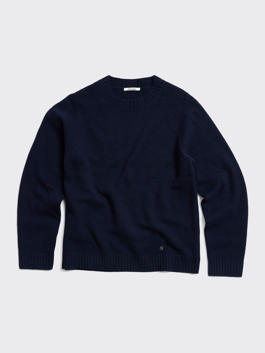 wollpullover mit rundhalsausschnitt