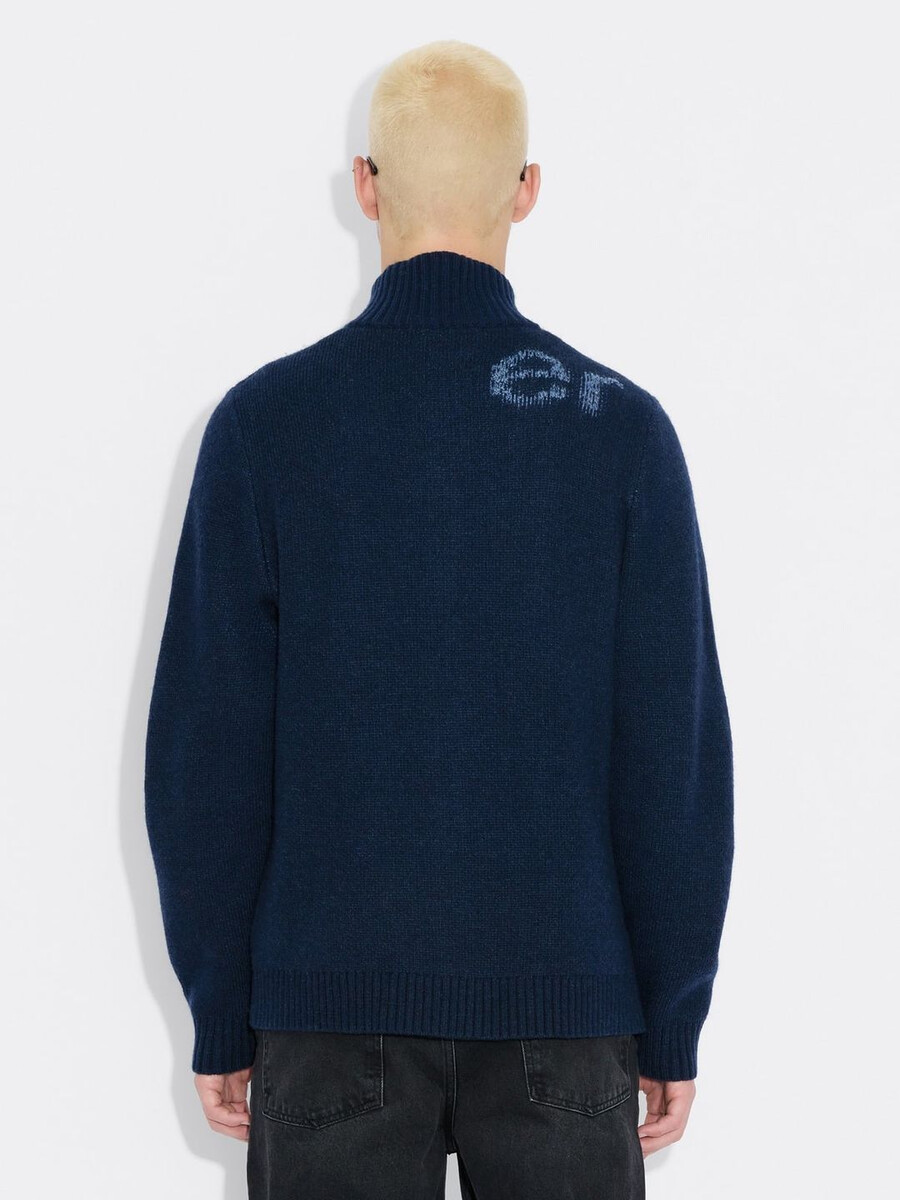 haza logo wollstrickjacke