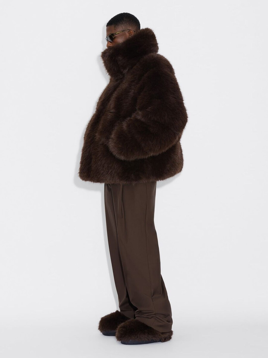narvik daunenjacke aus kunstpelz