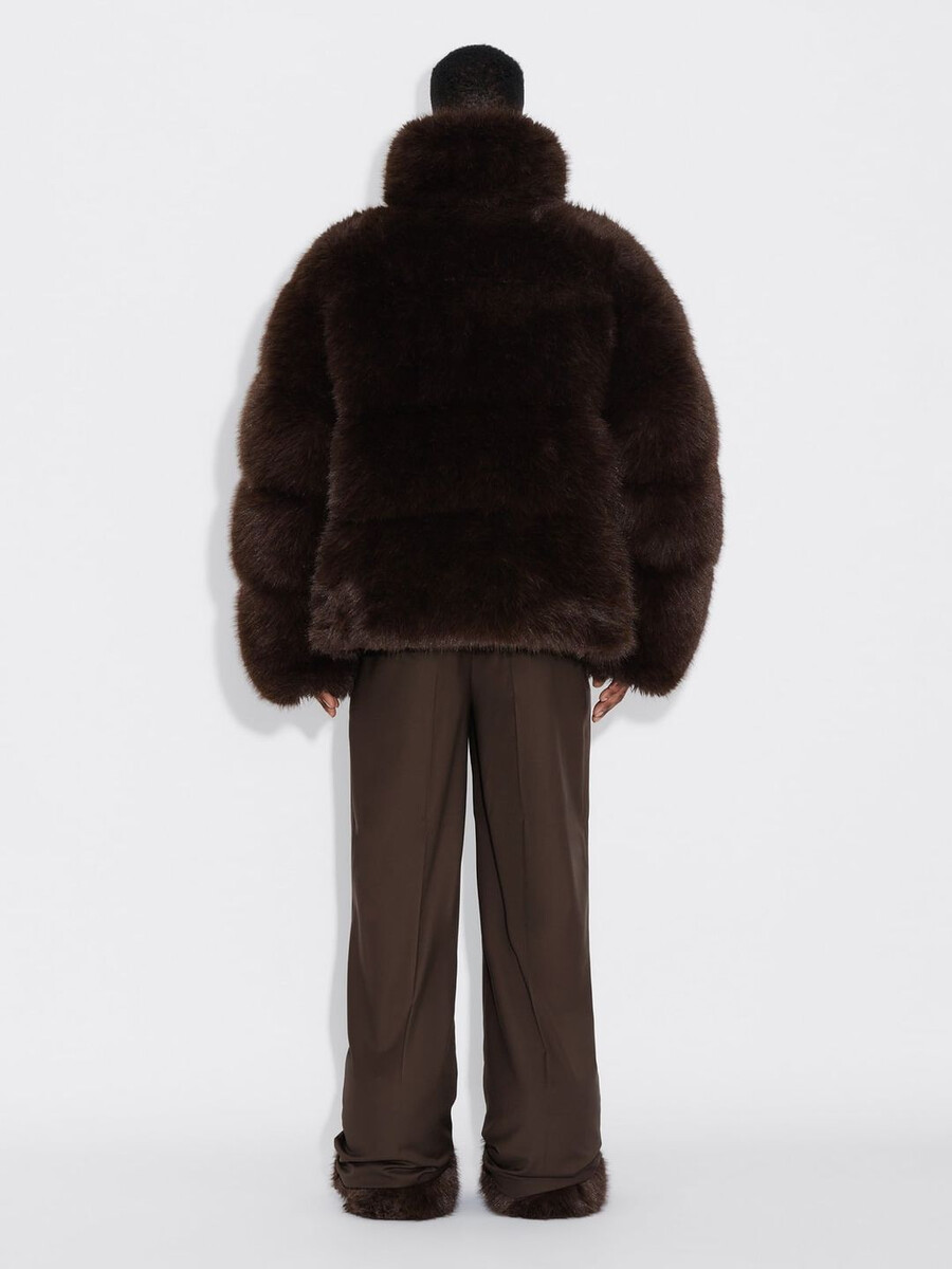 narvik daunenjacke aus kunstpelz
